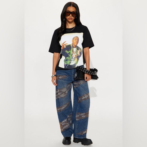 Cross Colours x Too Short Peace Sign  Black Tee Size L/XL - Picture 2 of 4